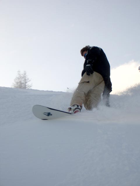 Markus auf der Abfahrt zur Gro&szlig;unterberg Alm (6. J&auml;n.)