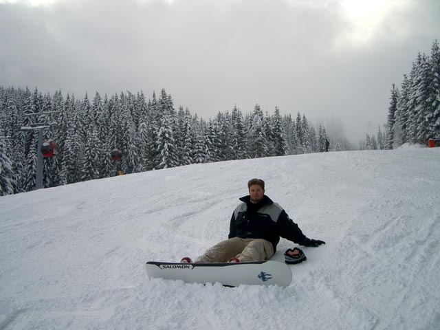 Markus auf der Abfahrt zur Wagrainer Höhe (7. Jän.)