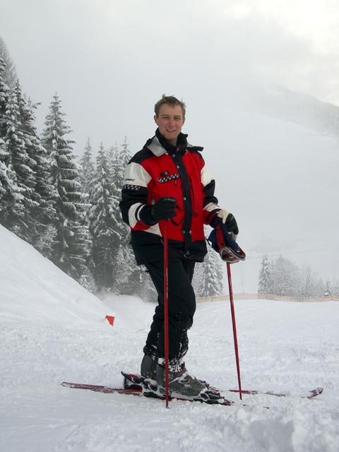 Ich auf der Abfahrt zur Wagrainer H&ouml;he (7. J&auml;n.)