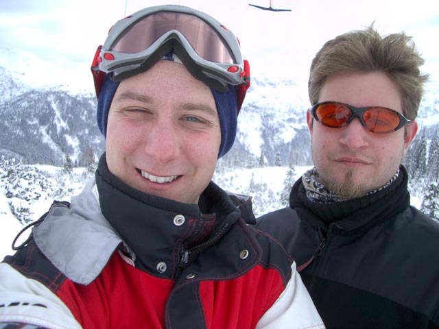 Ich und Markus am Tauernkarlift (8. J&auml;n.)