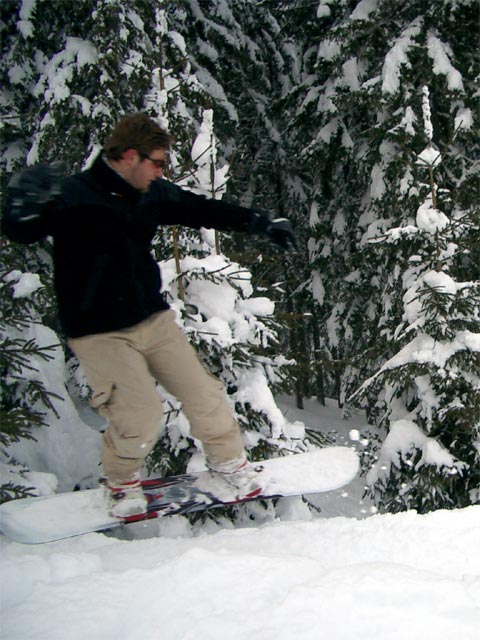 Markus auf der Abfahrt zur Wagrainer H&ouml;he (9. J&auml;n.)