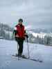 Ich auf der Abfahrt vom Hirschkogel zur Straß-Alm (6. Jän.)