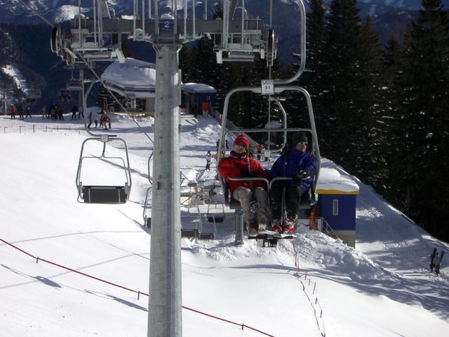 Christoph und Andreas auf der Gipfelbahn