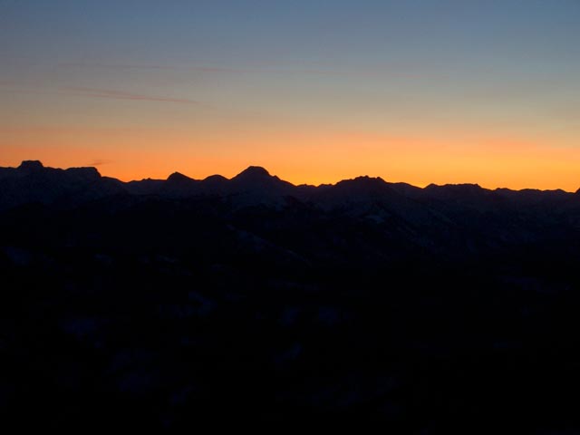 Abendrot von der Gemeindealpe aus