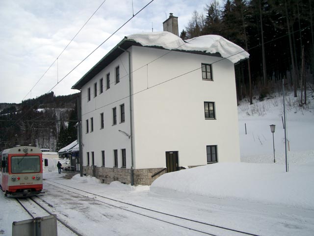 5090 015-8 als R 6832 im Bahnhof G&ouml;sing (31. J&auml;n.)