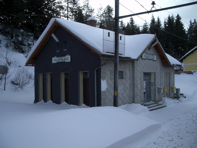 Bahnhof Erlaufklause (31. J&auml;n.)