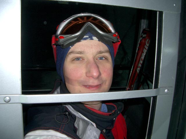 Hirschenkogel: Ich im Magic-Mountain-Xpress (26. J&auml;n.)