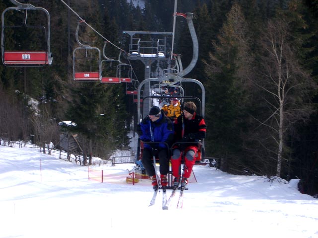 Andreas und Michael auf der Lammeralmbahn