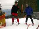 Michael und Andreas bei der Bergstation des Zubringerlifts