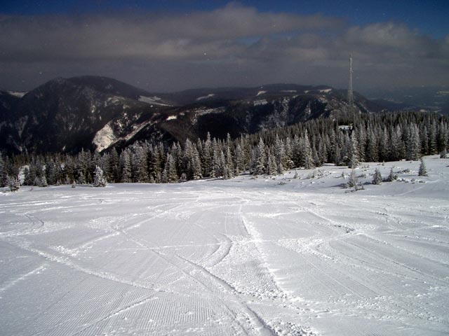 Abfahrt des Schilifts