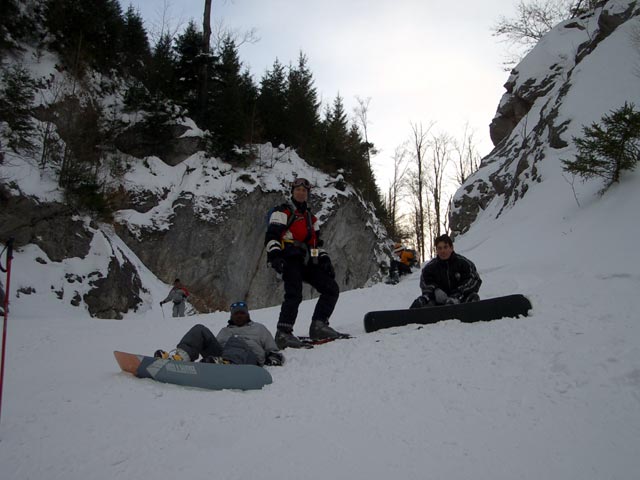 Farayi, ich und Ferenc in der Heuriss-Klamm