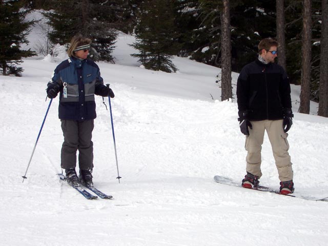 Mama und Markus auf der Piste 1