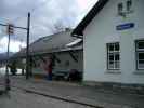 Erich, Daniela und Jasmin im Bahnhof Mitterbach