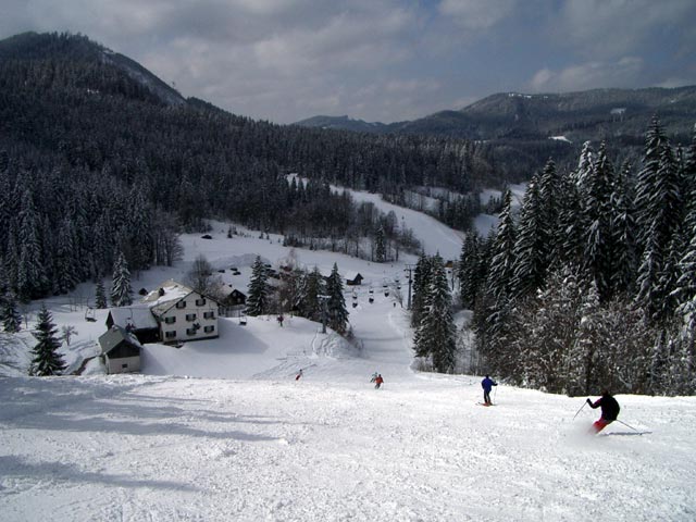 Andreas und Michael auf der Großen Ötscherpiste