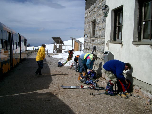 Andreas im Bahnhof Hochschneeberg, 1.792 m