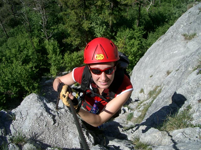 1. Sektion: Carmen am Ende vom Einstiegssteilst&uuml;ck