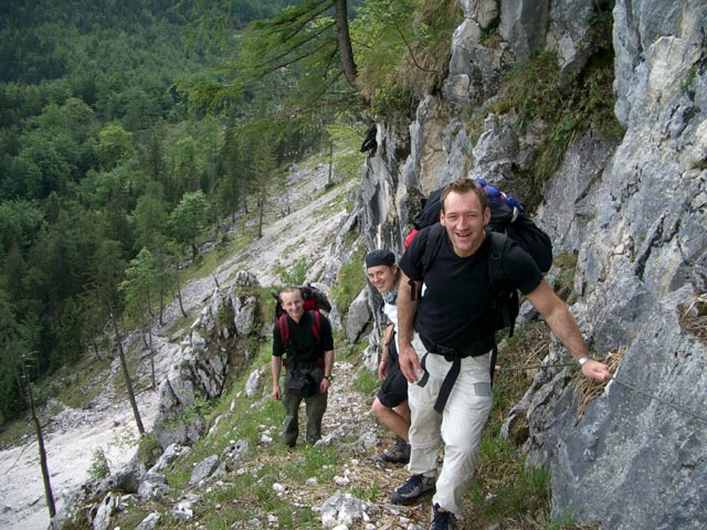 Christoph, Gudrun und Erich am Schafluckensteig (29. Mai)