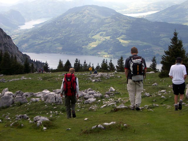 Christoph, Erich und Gudrun auf der Grie&szlig;alm (29. Mai)