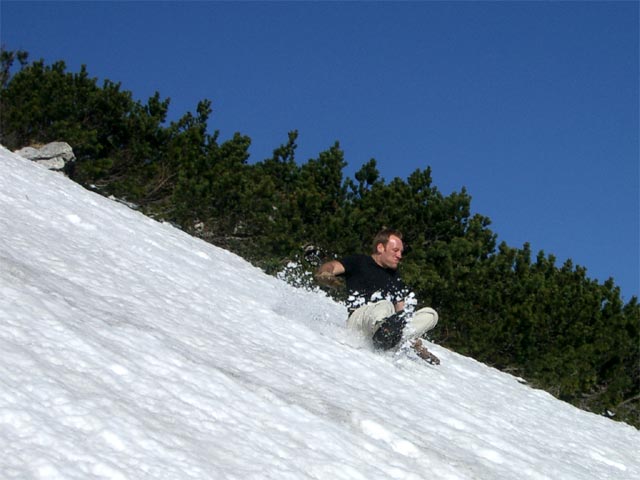 Erich neben dem Weg 820 beim J&auml;gerk&ouml;pfl (30. Mai)
