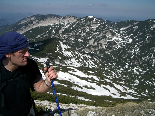 Erich am Weg 820 am Gr&uuml;nalm Kogel (30. Mai)