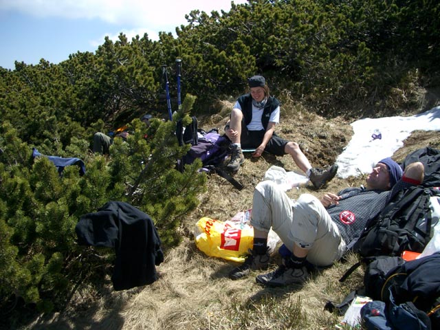 Gudrun und Erich am Gr&uuml;nalm Kogel (30. Mai)