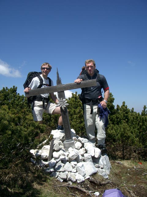 Ich und Erich am Grünalm Kogel, 1.821 m (30. Mai)