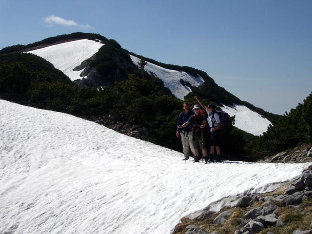 Erich, Christoph und Gudrun am Weg 834 (30. Mai)
