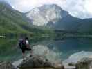 Gudrun beim Vorderen Langbathsee, 664 m (29. Mai)