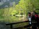 Gudrun und Christoph beim Hinteren Langbathsee, 732 m (29. Mai)