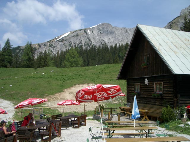 Oberst Klinke-Hütte mit Kreuzkogel (10. Juni)