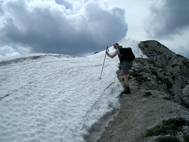 Christoph beim Aufstieg auf die Riffl (10. Juni)