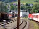 1142 654-1 mit R 3555 im Bahnhof Großreifling und E 1800 bei der Einfahrt in den Bahnhof Großreifling