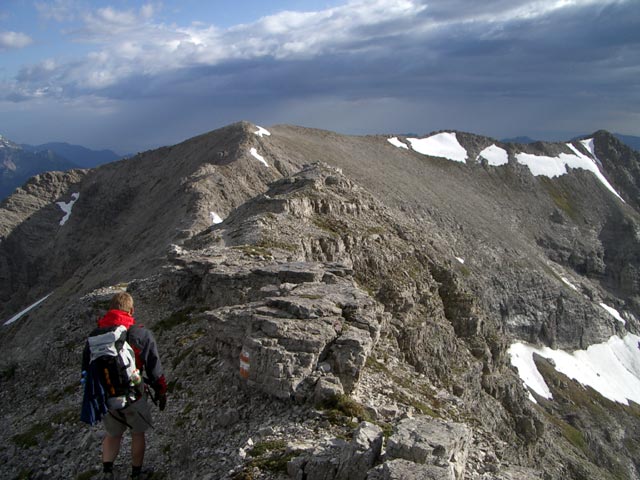 Erich am Weg 281 zwischen Hochm&ouml;lbing und Kreuzspitz (5. Juli)