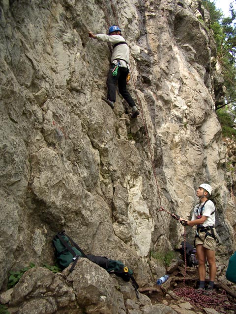 Ich im Klettergarten Kreithof (11. Juli)