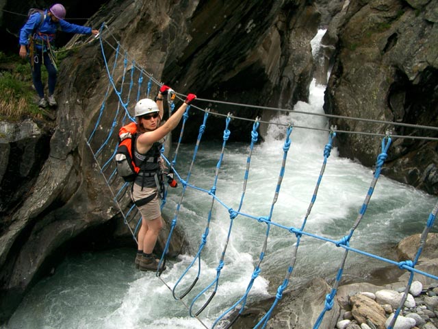 Klettersteig 'Wilde Wasser': Reinhard und Brigitte (17. Juli)