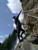 Klettersteig Fallbach: Reinhard im oberen Teil (12. Juli)