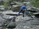 Klettersteig Fallbach: Reinhard im oberen Teil (12. Juli)