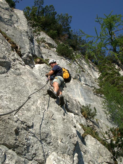 Axel am Seebenklettersteig