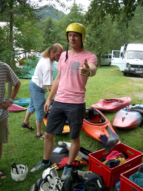 Sascha und Daniel im Wildwasserzentrum Wildalpen (24. Juli)