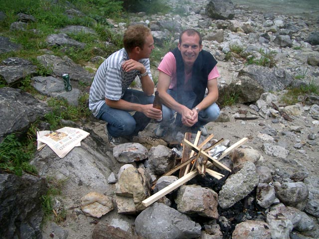 Gernot und Daniel im Wildwasserzentrum Wildalpen (24. Juli)