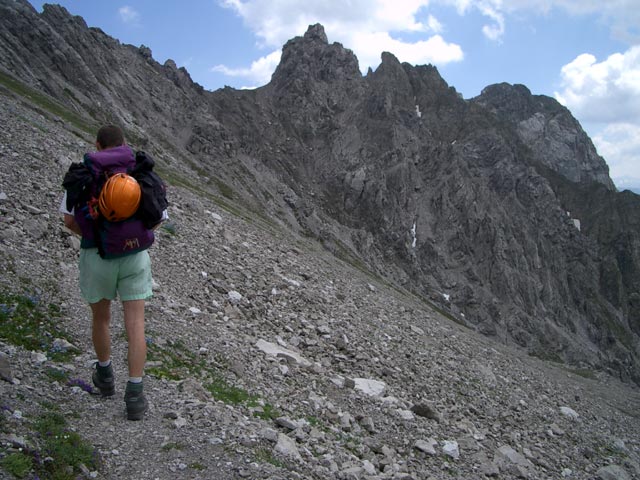 Erich auf Weg 601 zwischen W&uuml;rtemberger Haus und Geb&auml;udj&ouml;chl (30. Juli)