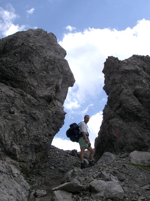 Erich auf Weg 601 zwischen W&uuml;rtemberger Haus und Geb&auml;udj&ouml;chl (30. Juli)