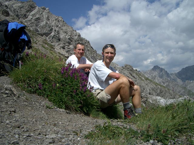 Erich und ich am Geb&auml;udj&ouml;chl, 2.452 m (30. Juli)