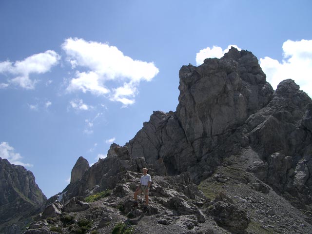 Ich am Geb&auml;udj&ouml;chl, 2.452 m (30. Juli)