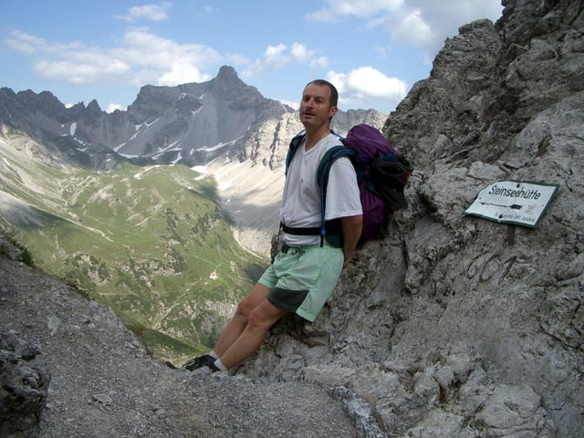 Erich auf Weg 601 zwischen Ro&szlig;karschartl und Steinseeh&uuml;tte (30. Juli)