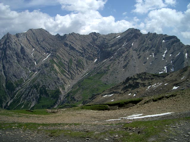 K&uuml;belw&auml;nd vom Galtseitenjoch aus (31. Juli)