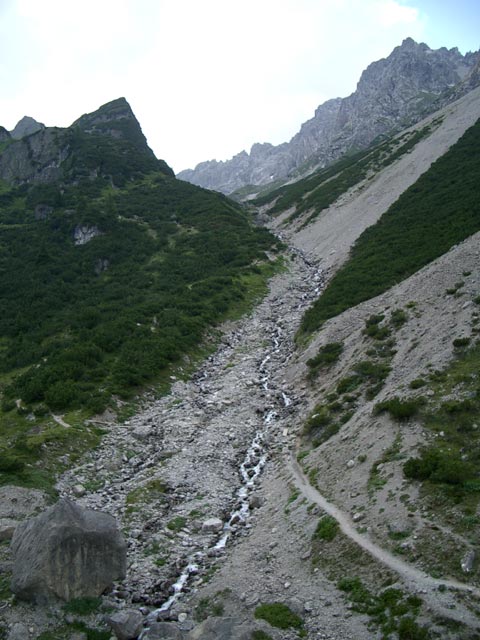 Langrinn von der Materialseilbahn Muttekopfh&uuml;tte (31. Juli)
