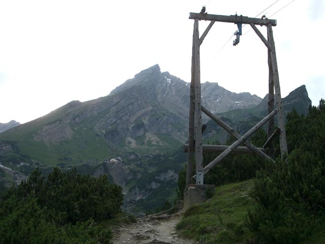 Materialseilbahn Muttekopfhütte (31. Juli)