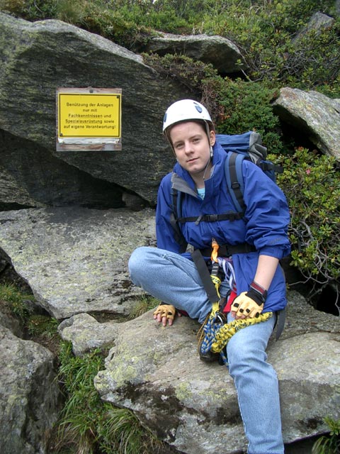 H&ouml;llenrachen: Daniela beim Einstieg (7. Aug.)