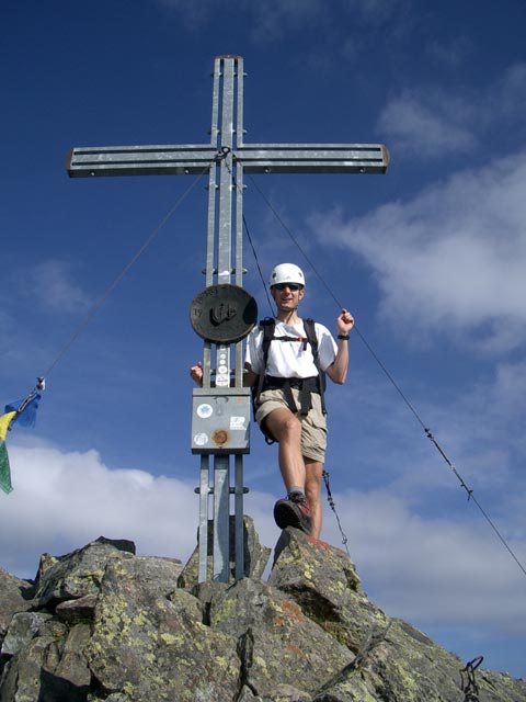 Ich auf der Rinnenspitze, 3.003 m (8. Aug.)